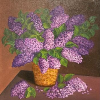 Pintura titulada "Lilac" por Irina Gauss, Obra de arte original, Oleo