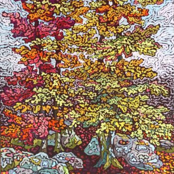 Peinture intitulée "Arbres De Fontaineb…" par Irina Grigoriev-Vaschinkina, Œuvre d'art originale, Pastel