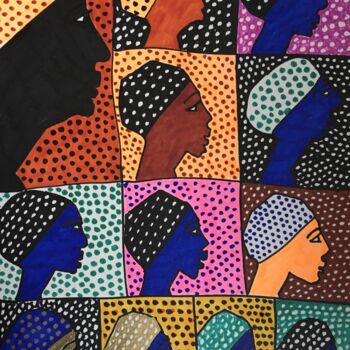 Drawing titled "Africa IV" by Irina Gvozdetskaya, Original Artwork, Marker