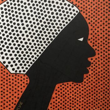 Zeichnungen mit dem Titel "Africa VI" von Irina Gvozdetskaya, Original-Kunstwerk, Marker