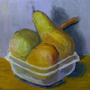 Malerei mit dem Titel "Juicy Fruit" von Irina Gvozdetskaya, Original-Kunstwerk, Öl