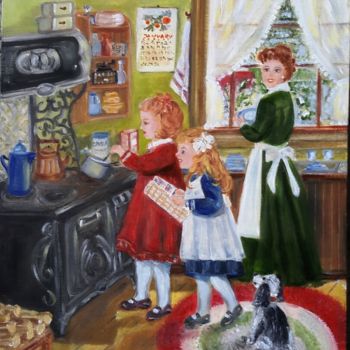Painting titled "Weekend at Rockwell…" by Ora, Original Artwork, Oil