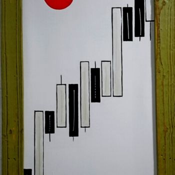 「Japanese candles,Pr…」というタイトルの絵画 Oraによって, オリジナルのアートワーク, アクリル