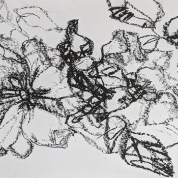 Картина под названием "misty flowers" - Ірина Кіндрицька, Подлинное произведение искусства, Пастель