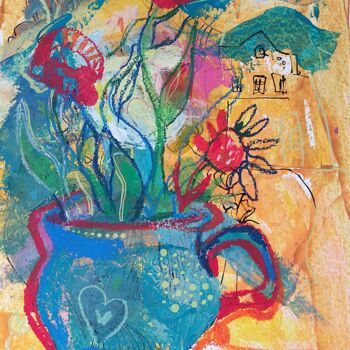 Ζωγραφική με τίτλο "magic potion" από Ірина Кіндрицька, Αυθεντικά έργα τέχνης, Ακρυλικό