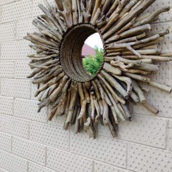 Diseño titulada "Driftwood's mirror" por Irina Kogut, Obra de arte original, Accesorios