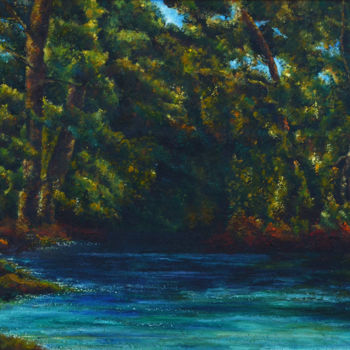 Malerei mit dem Titel "Forest" von Irina Laskin, Original-Kunstwerk, Öl