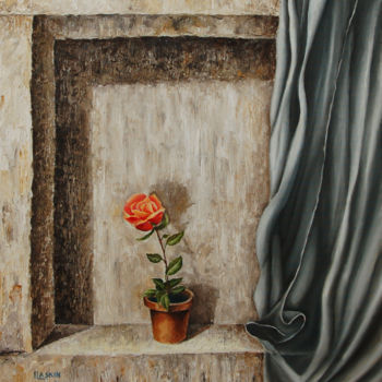 Schilderij getiteld "Still Life" door Irina Laskin, Origineel Kunstwerk, Olie