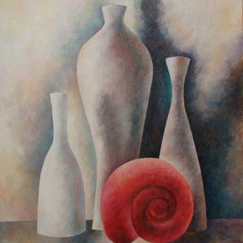 Painting titled "Still Life" by Irina Laskin, Original Artwork, Oil