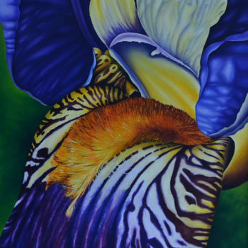 Painting titled "Iris" by Irina Laskin, Original Artwork, Oil