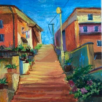 Pintura titulada "Italia in street" por Irina Miroshnichenko, Obra de arte original, Acrílico