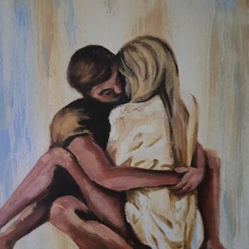 Schilderij getiteld ""In the arms". Love…" door Irina Oleynik, Origineel Kunstwerk, Olie