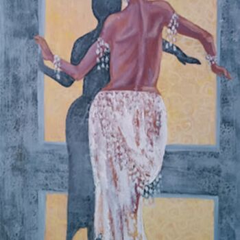 Painting titled "Oriental dance art.…" by Irina Oleynik, Original Artwork, Oil