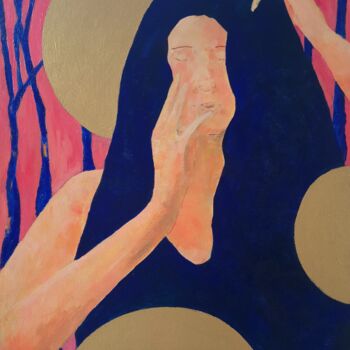 Peinture intitulée "Pink Dreams. Intima…" par Irina Petrova, Œuvre d'art originale, Acrylique Monté sur Châssis en bois