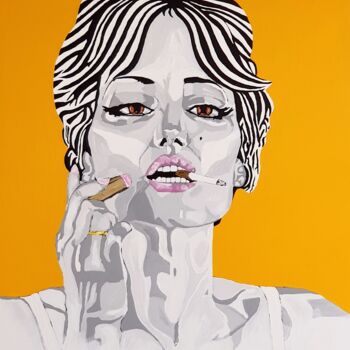 Картина под названием "...Women's Day yell…" - Irina Reitz, Подлинное произведение искусства, Акрил Установлен на Деревянная…