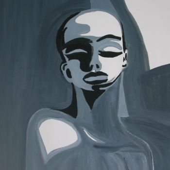 Painting titled "Woman" by Irina Ruocco, Original Artwork, Acrylic