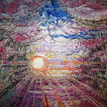 Peinture intitulée "Навстречу солнцу" par Irina Setyavina, Œuvre d'art originale, Aquarelle