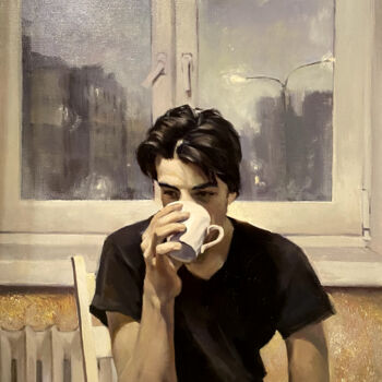 Peinture intitulée "Morning. Marat is d…" par Irina Tsvetkova, Œuvre d'art originale, Huile