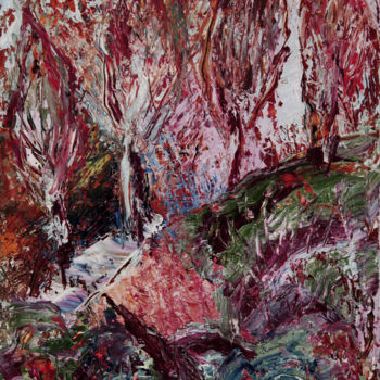 Картина под названием "Bewitched forest.jpg" - Irina Tuzhilina, Подлинное произведение искусства, Масло