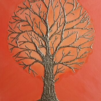 Картина под названием "Древо" - Ирина Вишнякова, Подлинное произведение искусства, Акрил
