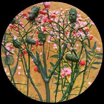 Pintura titulada "Цветы памяти" por Irina Vishniakova, Obra de arte original, Acrílico