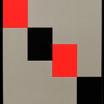 Painting titled "Diagonal" by Irina Duquesne Et Philippe Dufay, Original Artwork, Lacquer