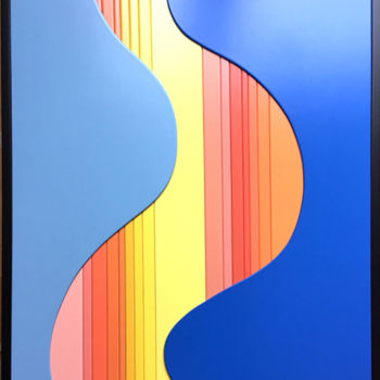Painting titled "DUNE" by Irina Duquesne Et Philippe Dufay, Original Artwork, Lacquer