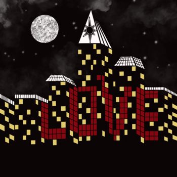 "Love in the blocks" başlıklı Dijital Sanat Irina Bbota tarafından, Orijinal sanat, Dijital Resim