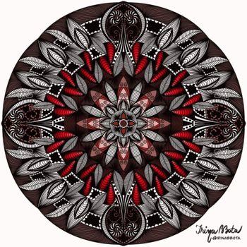Arte digitale intitolato "Mandala" da Irina Bbota, Opera d'arte originale, Lavoro digitale 2D