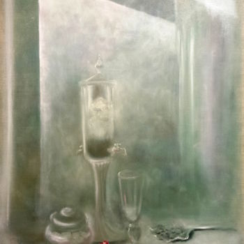 Painting titled "Отсутствие (Absence)" by Irinele, Original Artwork, Oil