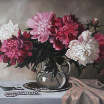 Painting titled "MAY PRESENTS" by Irina Flowers, Original Artwork, Oil