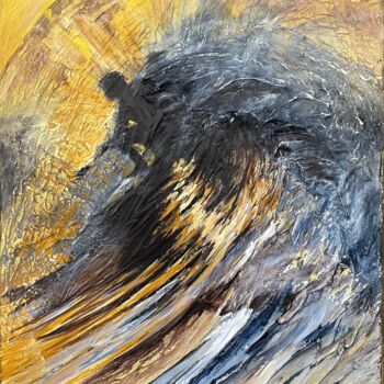 Картина под названием "Choose the light" - Irina Ges, Подлинное произведение искусства, Акрил Установлен на Металл