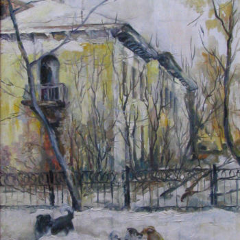 Painting titled "В ожидании весны" by Irene Kruglov, Original Artwork