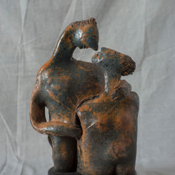 Скульптура под названием ""Проникновение"" - Ирина Оркина, Подлинное произведение искусства, Керамика