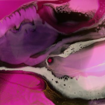 Painting titled "Pink Wave 2" by Irina Rumyantseva, Original Artwork, Acrylic
