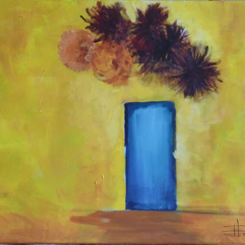 Peinture intitulée "Chrysantheme" par Iryna Torres, Œuvre d'art originale, Acrylique