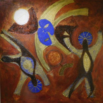 Картина под названием "Solaris II" - Iris, Подлинное произведение искусства, Акрил