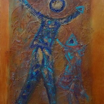 Schilderij getiteld "Protection" door Iris, Origineel Kunstwerk, Acryl