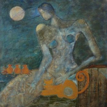 Pintura intitulada "Famosha" por Iris, Obras de arte originais, Acrílico