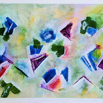 Peinture intitulée "Les gemmes" par Irma Dhondt, Œuvre d'art originale, Acrylique