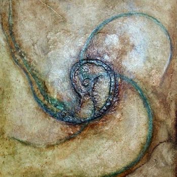 Arte digital titulada "Caracol Relieve" por Irma Dugelby, Obra de arte original