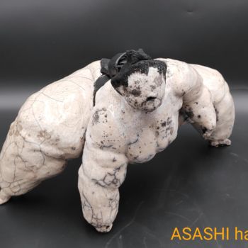 Scultura intitolato "Asashi hachi" da Laurence Schlimm Boland, Opera d'arte originale, Ceramica