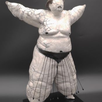 Sculpture titled "Ozeki sagari" by Laurence Schlimm Boland, Original Artwork, Ceramics