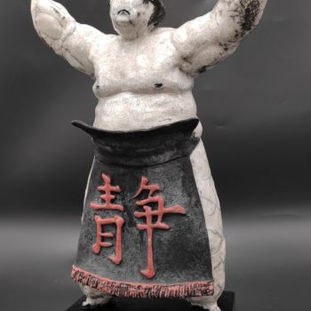 Sculpture titled "Shizu keza" by Laurence Schlimm Boland, Original Artwork, Ceramics