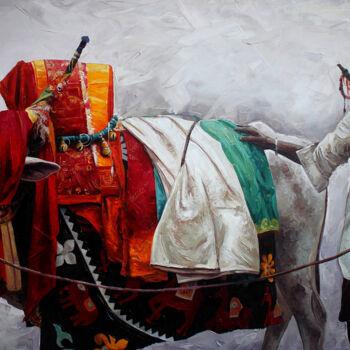 Malerei mit dem Titel "holy-cow.jpg" von Iruvan Karunakaran, Original-Kunstwerk