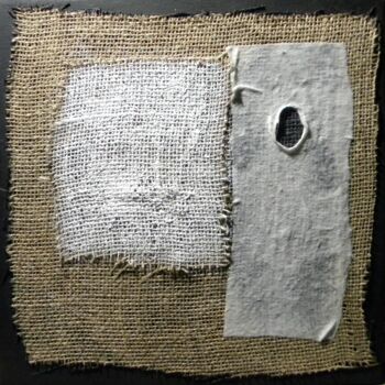 Картина под названием "Blind ( Homeless se…" - Irvin Grassi, Подлинное произведение искусства, Коллажи Установлен на Деревян…