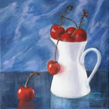 Peinture intitulée "Cerises" par Irwine B., Œuvre d'art originale, Acrylique