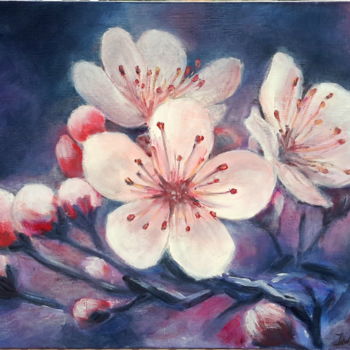 Pintura intitulada "Printemps" por Irwine B., Obras de arte originais, Óleo