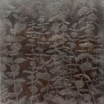 Картина под названием "Frozen Plants Acryl…" - Iryna Antoniuk (IRENA TONE), Подлинное произведение искусства, Акрил
