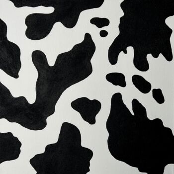 Painting titled "Cow Pattern" by Iryna Antoniuk (IRENA TONE), Original Artwork, Acrylic